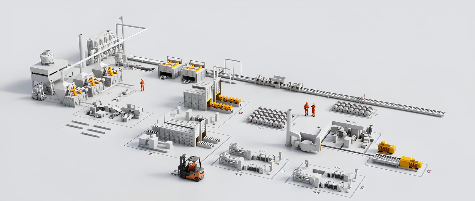 Aluminum plant layout engineering
